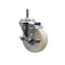 Service Caster 4 Nylon Wheel Swivel 7/16'' Grip Ring Stem Caster Brake SCC-GR20S414-NYS-TLB-716138 - alternate 1